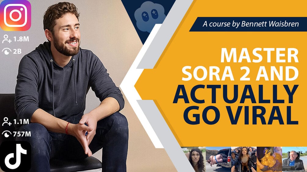 Gumroad header showing Bennett Waisbren and the text “Master Sora 2 and Actually Go Viral.”
